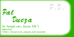 pal ducza business card